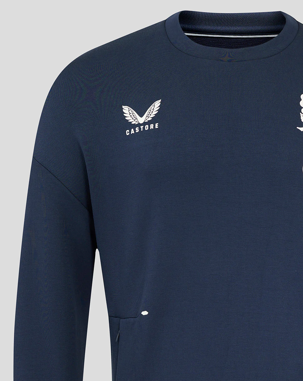 Men's England Rugby 25/26 Travel Crew Sweatshirt - Inkwell - Image 3