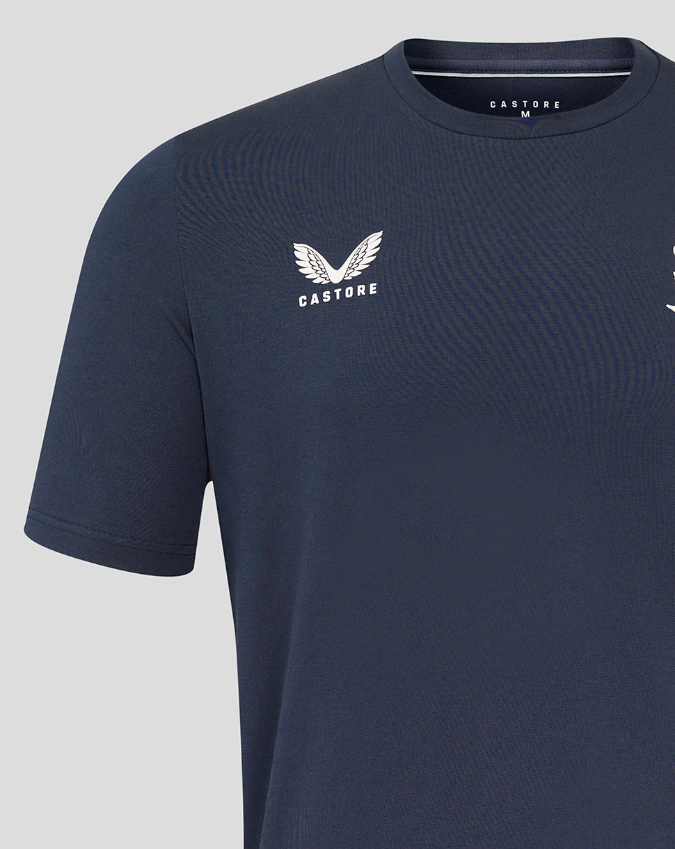Men's England Rugby 25/26 Travel Short Sleeve Tee - Inkwell - Image 3