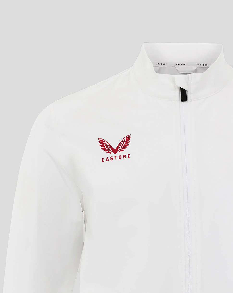 England Rugby Men's Long Sleeve Anthem Jacket O2 – Brilliant White - Image 4