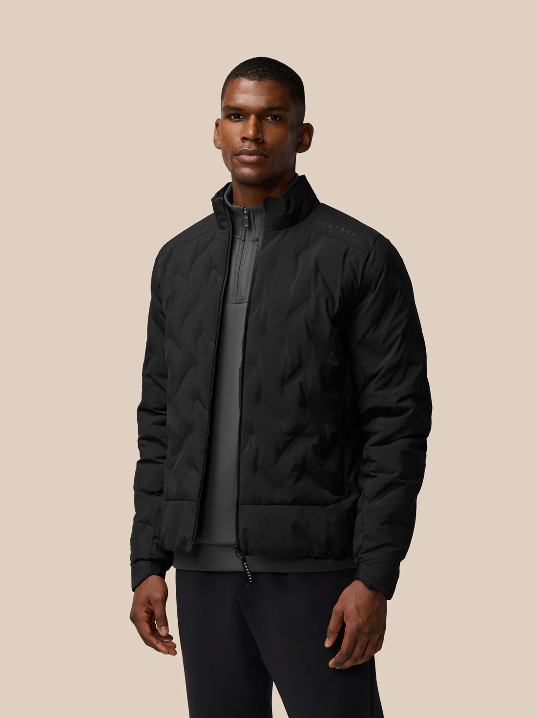 Padded Jacket - Black - Image 2