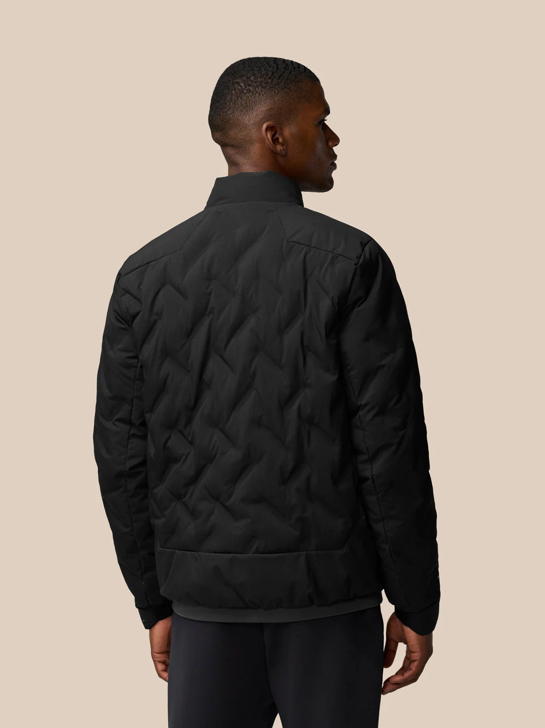 Padded Jacket - Black - Image 3